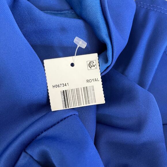 Teeze Me Royal Blue Off The Shoulder Pleated Fit & Flare Dress SM Junior 3 NWT - Picture 11 of 14